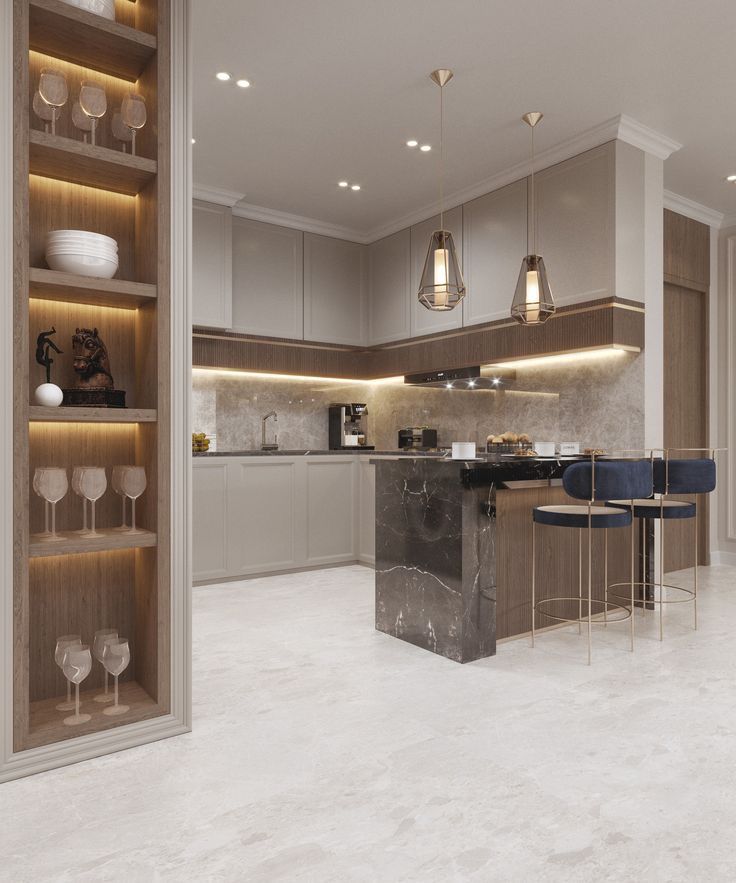 Luxury Kitchen — Marble Island